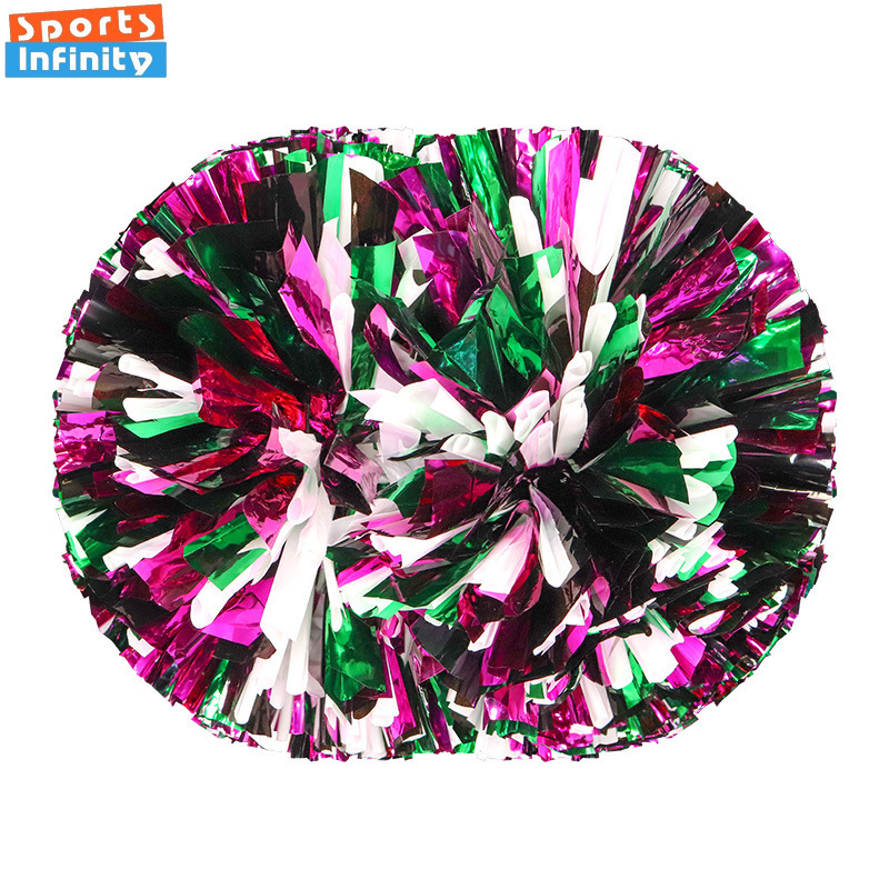 【Estrus Store】Colorful Handle Cheerleading Pom Poms Big Cheer Balls Red Yellow Hand Dance Pompoms Accessories for Women Girl. 