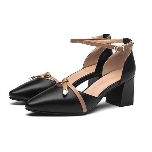 Giày cao gót 5cm da cao cấp