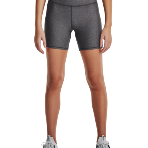 Under Armour UA HeatGear Armour Mid-Rise Middy Shorts - Women Training  Shorts (Grey) 1360938-019