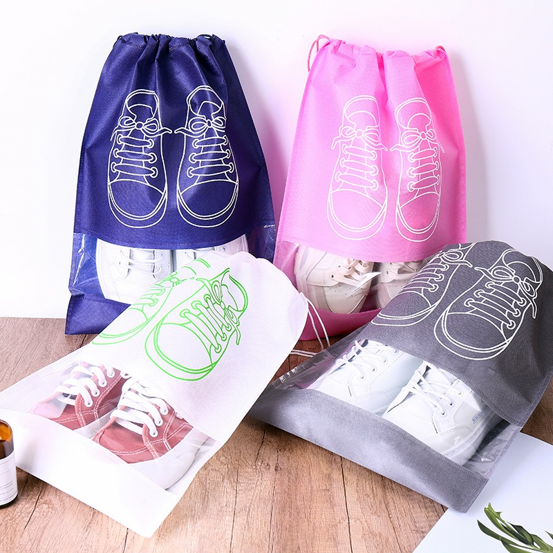 Túi Vải Đựng Giày Dép Có Dây Rút Chống Bụi