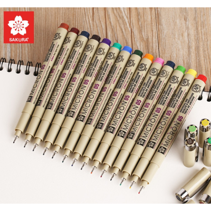 Bút line màu đi nét chuyên nghiệp sakura micron pigma