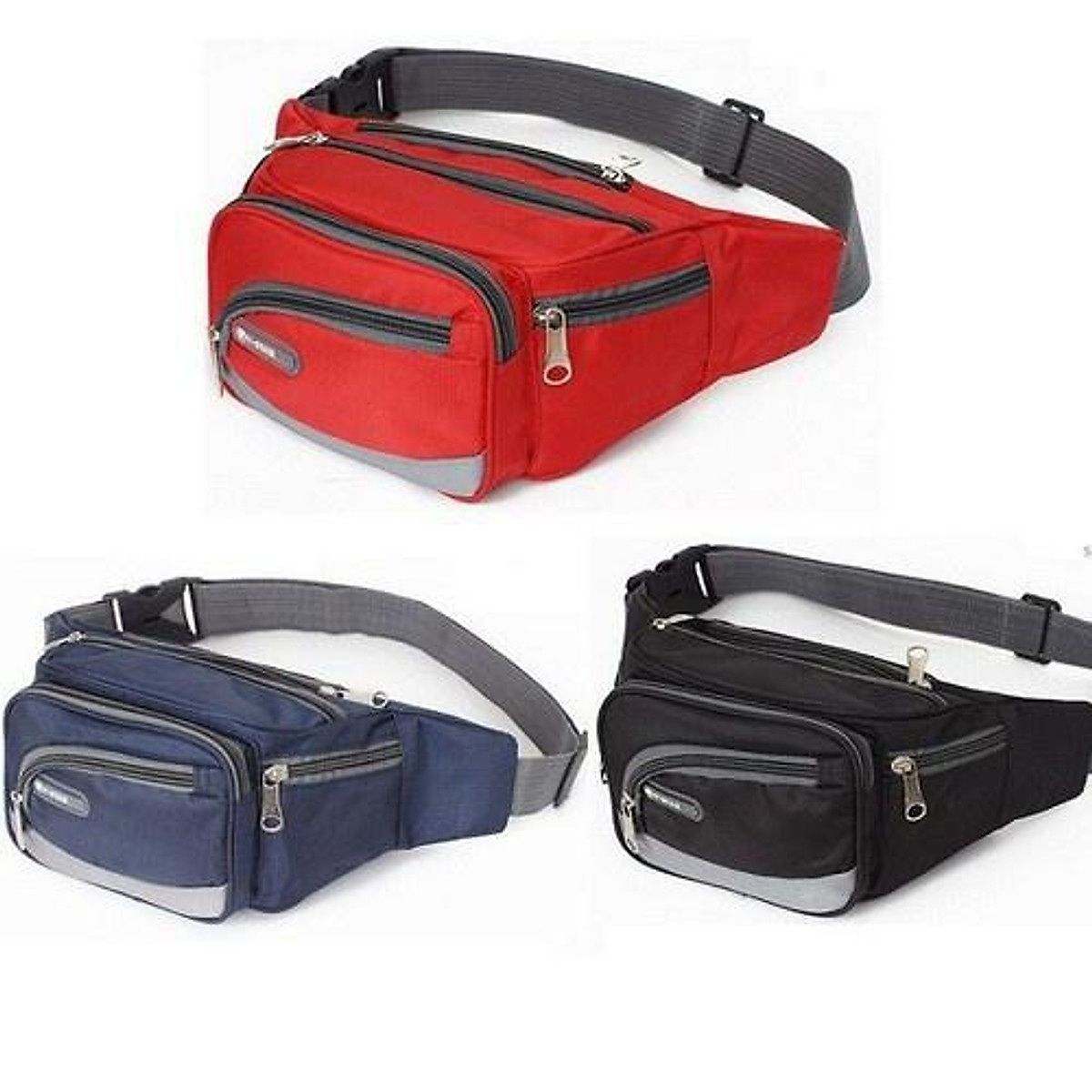 TÚI ĐEO BỤNG NAM NỮ, Túi Đeo Hông Đeo Chéo Đeo Bụng 6 Ngăn Đựng Điện Thoại Tiện Lợi