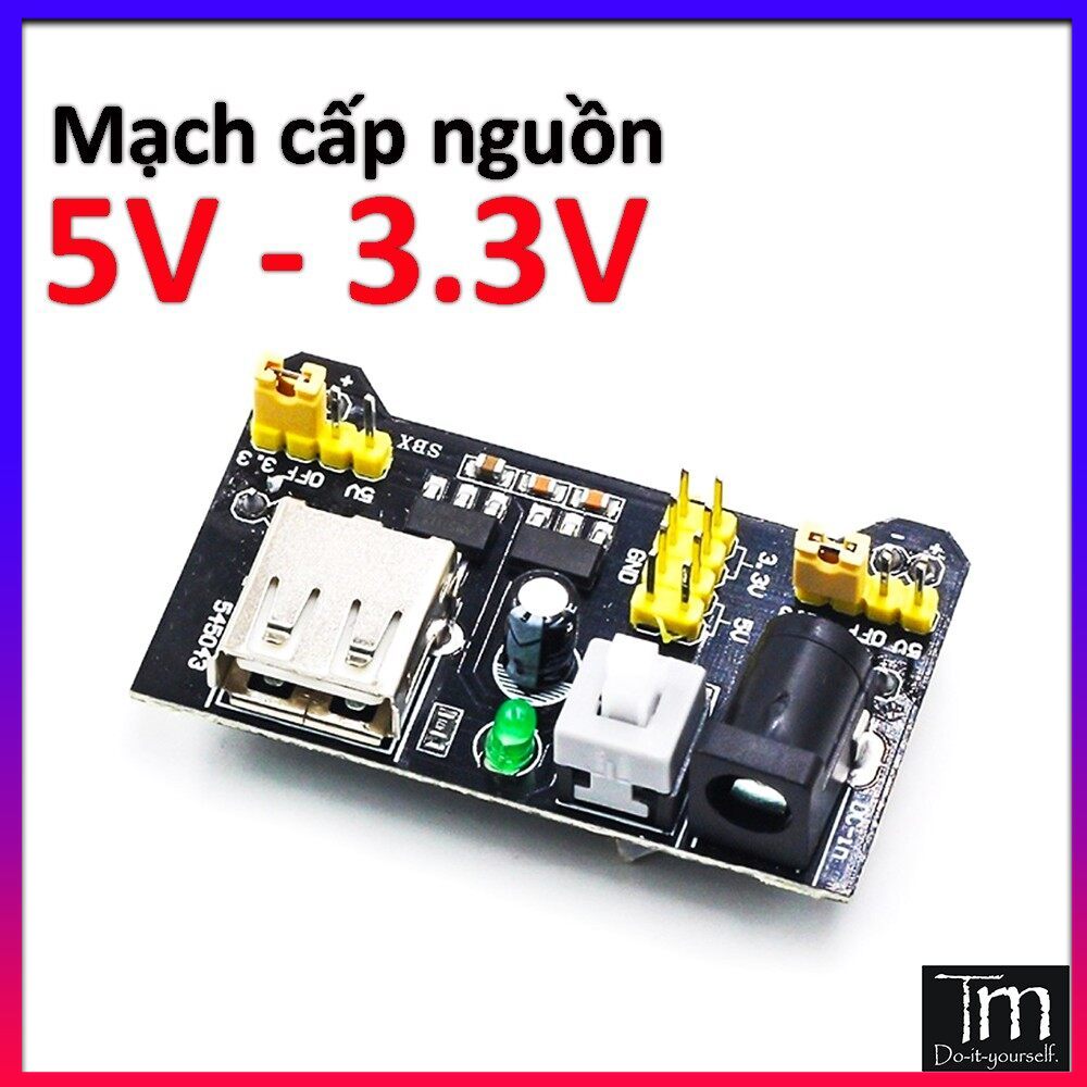 Mạch cấp nguồn 3.3v - 5v ams1117 test board