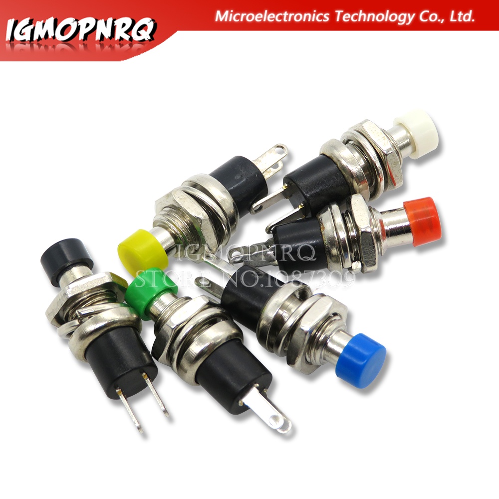 5PCS PBS-110 7MM Momentary Push Button Switch Press The Reset Switch Momentary ON OFF Push Button Micro Switch Normally Open NO integrated circuit