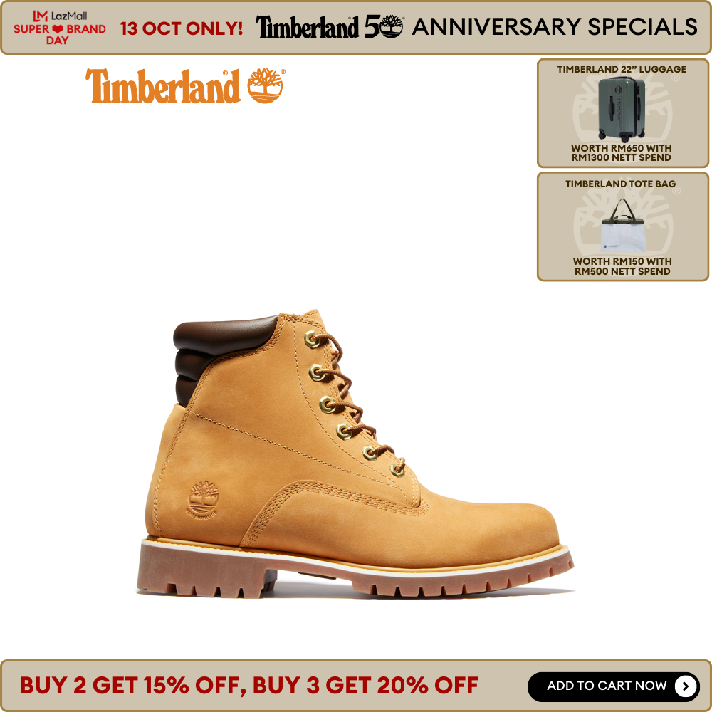 alburn 6in waterproof boot wheat nubuck