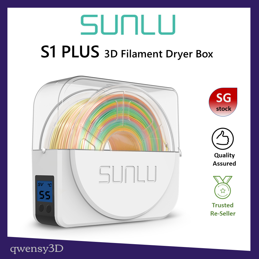 Sunlu FilaDryer S1 Plus Beat Humidity, Always Dry Filament The Reliable 3D  Filament Drying For Perfect 3D Prints Lazada Singapore