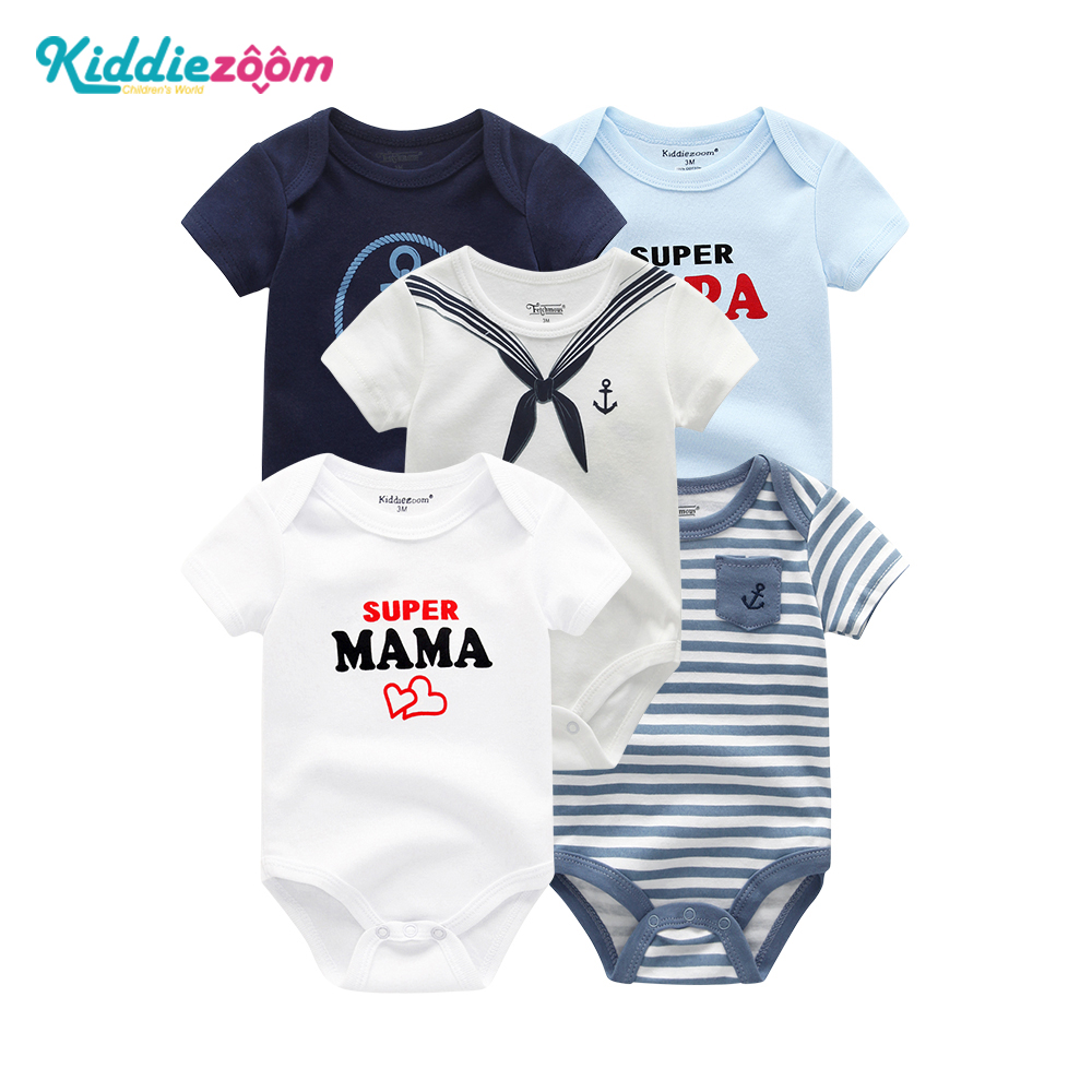 Kiddiezoom 5 pieces baby clothes newborn romper 0-12months