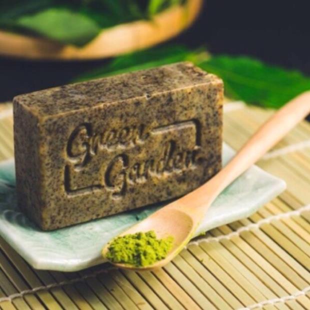 (2023) 100gr xà phòng handmade matcha Greengarden (Green Garden Matcha Soap)