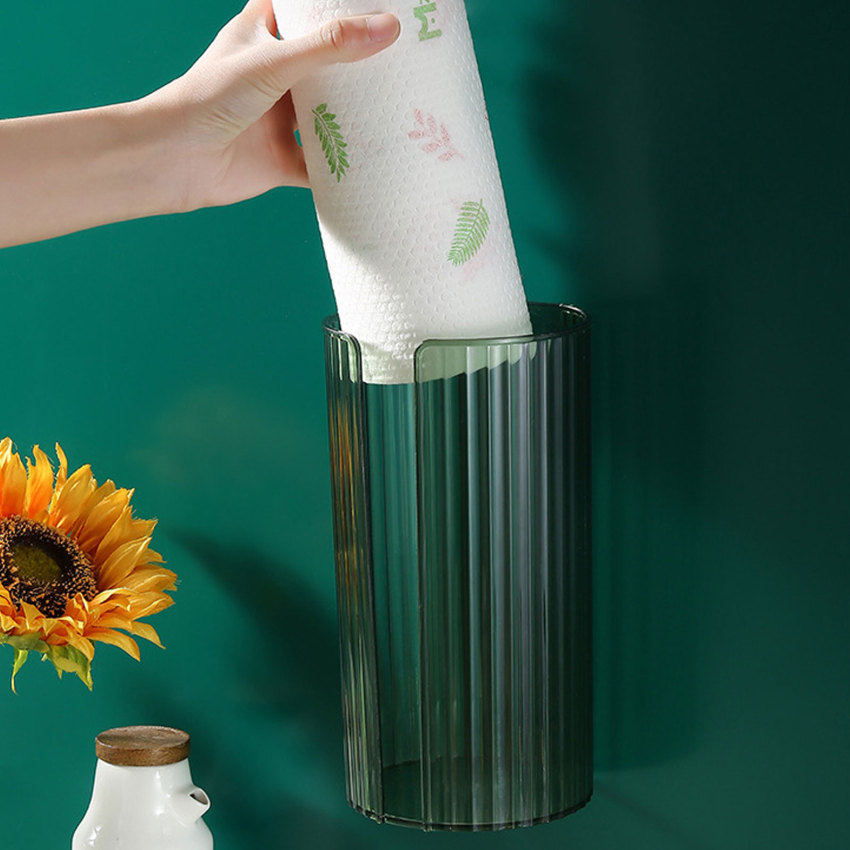 Hộp lưu trữ túi rác treo tường nhà bếp nhựa phòng tắm túi đựng rác tiện lợi container lưu trữ nhà