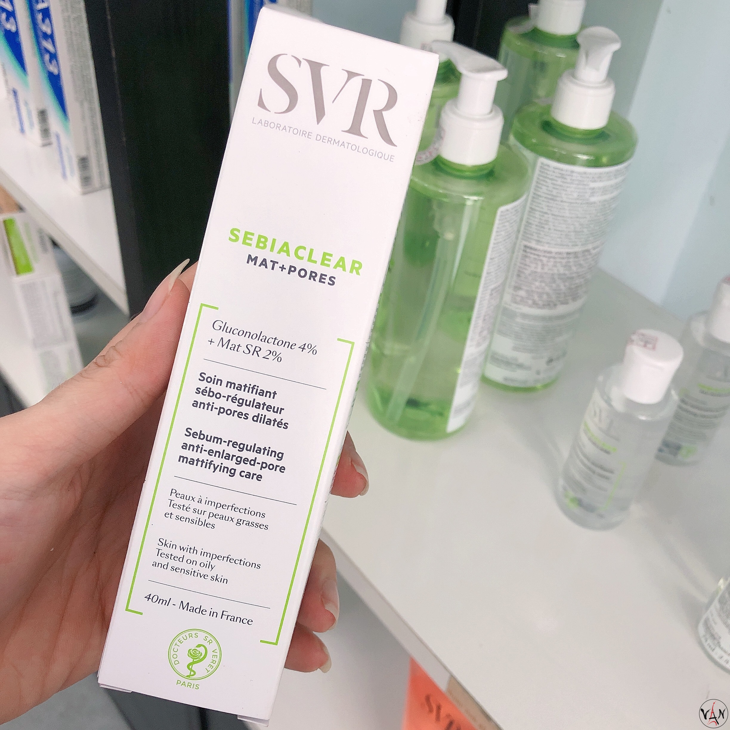Kem dưỡng SVR SebiaClear Mat + Pores 40ml