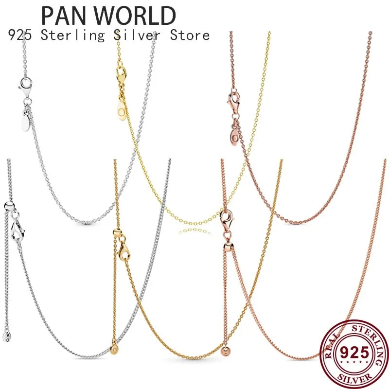 Hot%20925%20Sterling%20Silver%20Fashion%20Versatile%20Clavicle%20Chain%20Women's%20Necklace%20Is%20Suitable%20For%20The%20Original%20pan%20Pendant%20Jewelry%20-%20Image%208