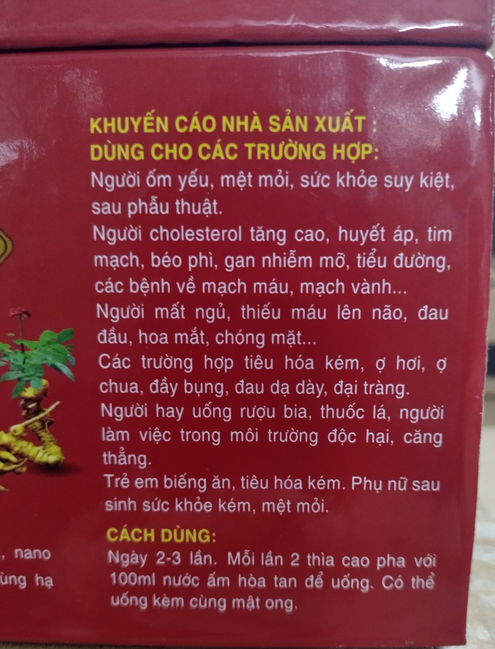 CAO TỎI ĐEN HỒNG SÂM NGỌC LINH NANO CURCUMIN*Người ốm yếu  mệt mỏi sức khỏe suy kiệt ***