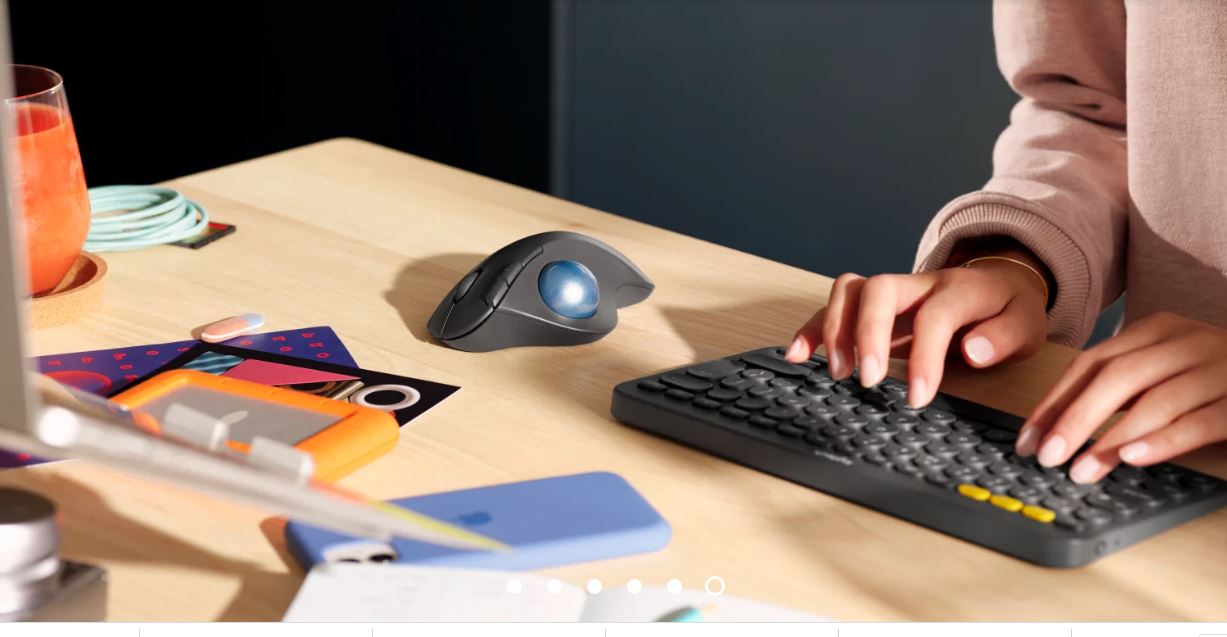 Chuột bi xoay không dây wireless/ Bluetooth Logitech ERGO M575