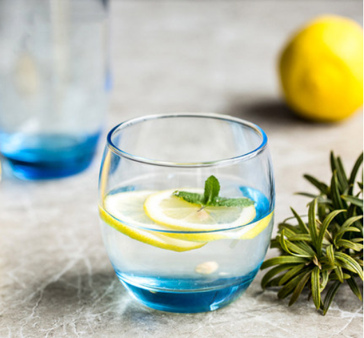 Bộ cốc (ly)  thủy tinh thấp Luminarc Salto Blue 6 chiếc J1584- 32cl