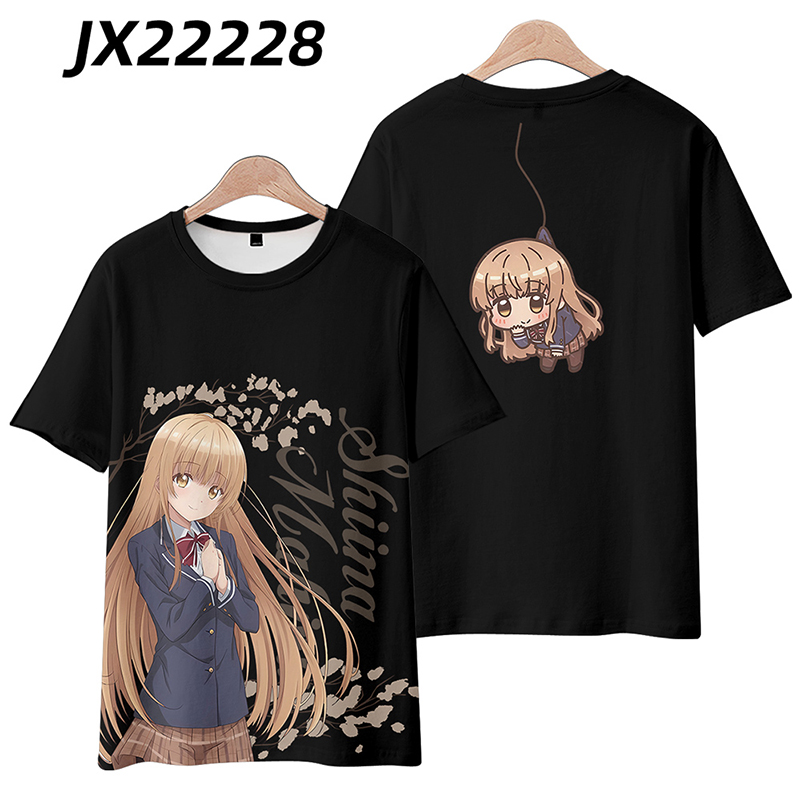 AM The Angel Next Door Spoils Me Rotten Tshirt Short Sleeve Top Anime Cosplay Mahiru Shiina Tee Harajuku Shirt Oversize MA