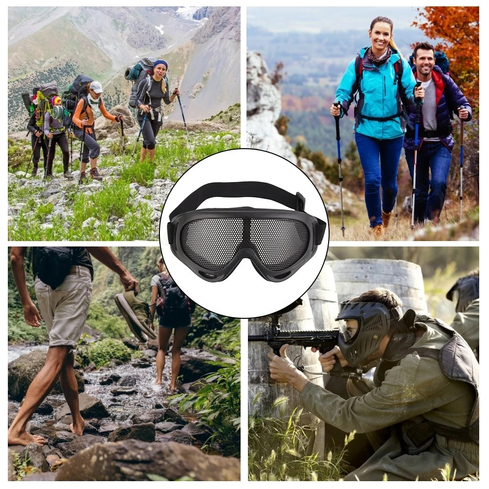Tactical Airsoft Hunting Metal Mesh Lens Goggle Sports Safety Tactical Airsoft Hunting Metal Mesh Lens Goggle Sports Safety