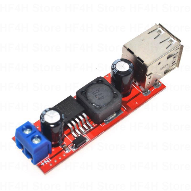 3a Dual Usb 6v-40v To 5v Step-Down Power Dc Charger Converter Module Voltage Regulator For Vehicle Lm2596 Buck. 