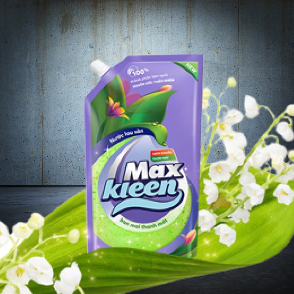 Maxkleen - Nước lau sàn Ban mai thanh mát 1kg [CHAI/TÚI]