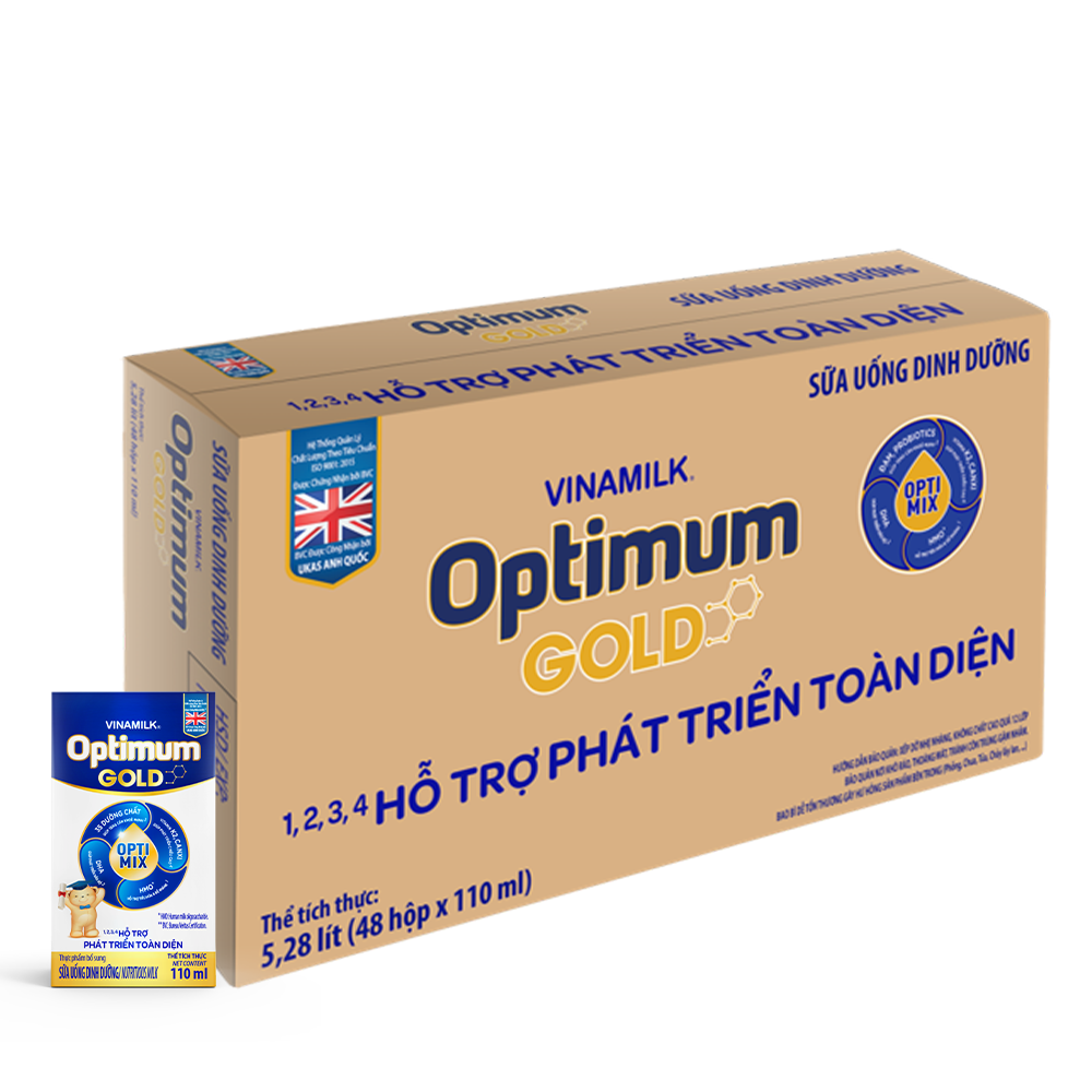 Combo 24 Hộp Sữa Bôt Pha Sẵn Optimum 110 ml