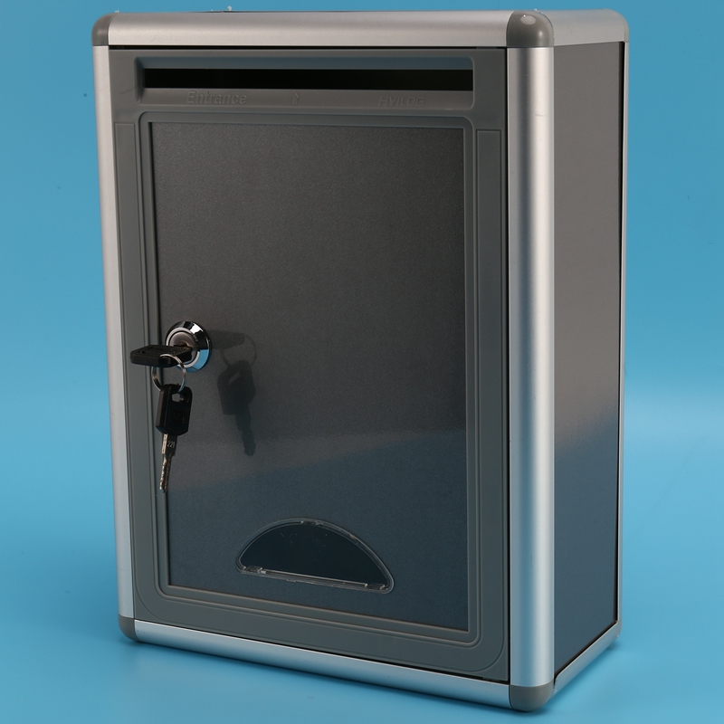 Lockable Secure Mail Letter Post Box Mailbox Post Box. 