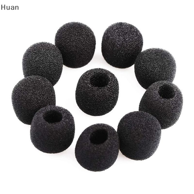 Huan 10 miếng bọc xốp kính chắn gió micrô nắp bảo vệ mic cho cổ ngỗng họp Mic