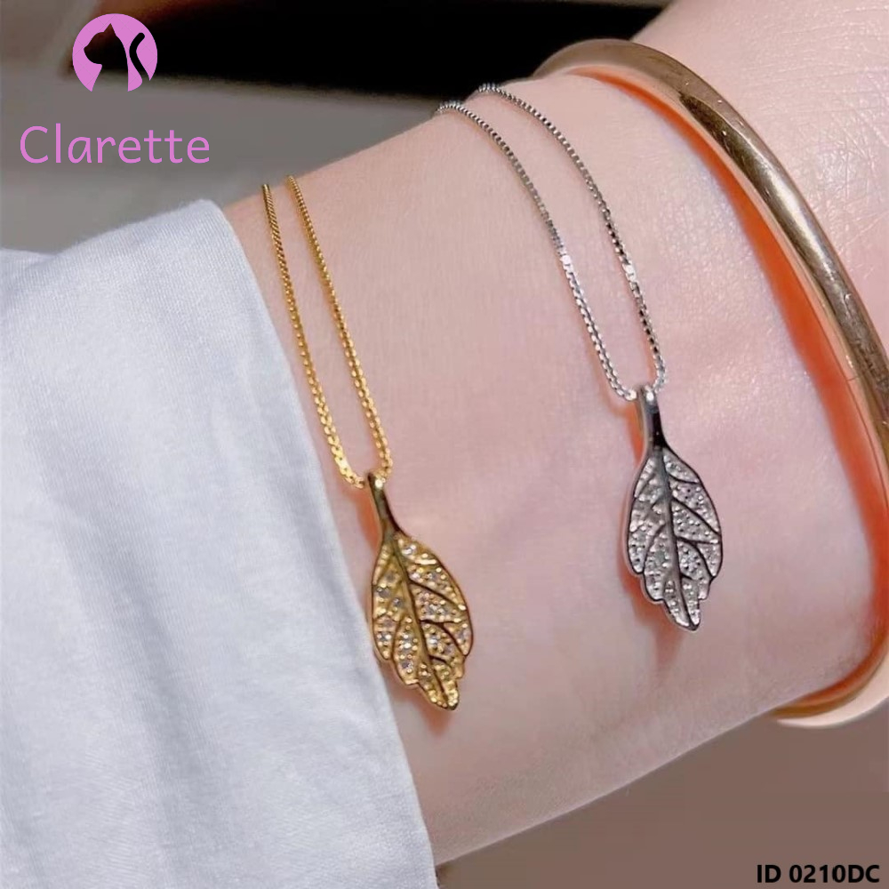 Dây chuyền bạc hình lá Clarette 0210DC