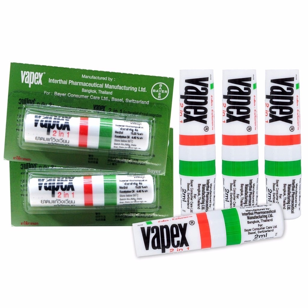 Ống Hít Thông Mũi Vapex HR Bayer