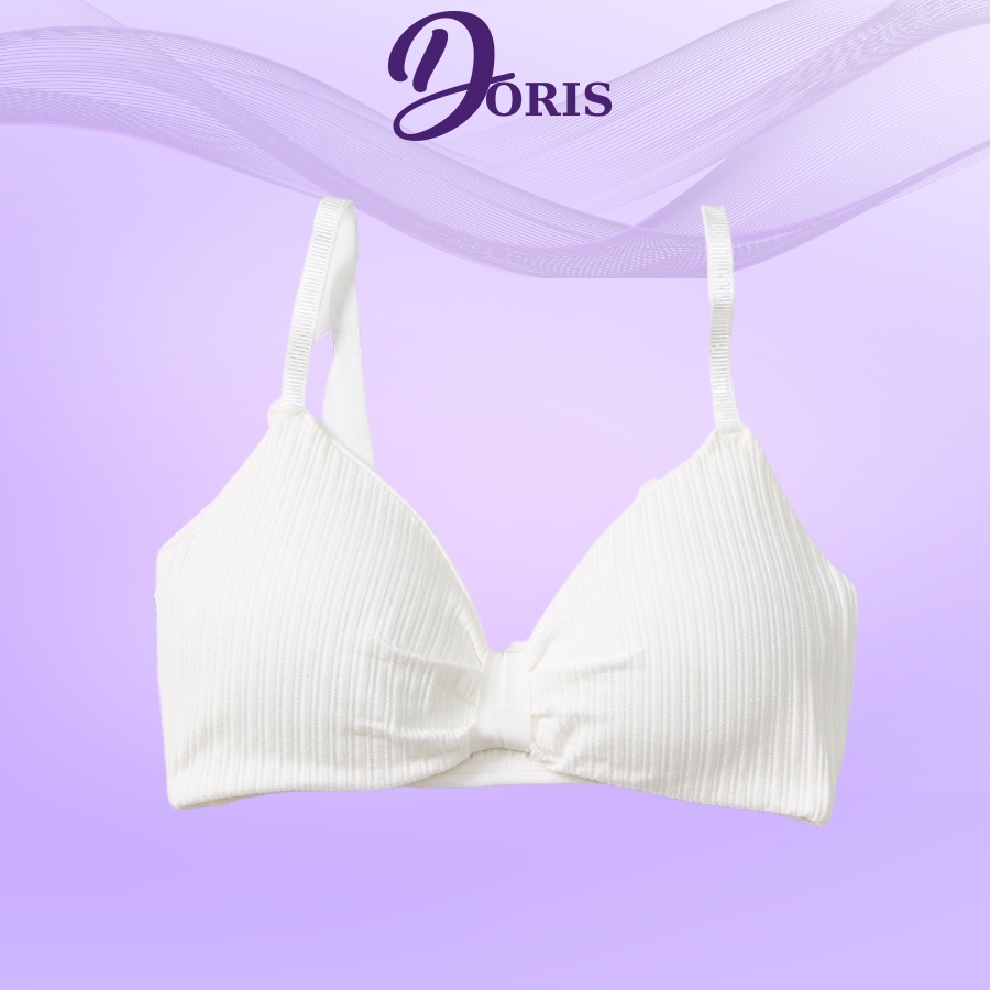 Áo lót ngực dạng bra đệm mỏng hai dây nhún ngực xinh xắn DORIS - 308