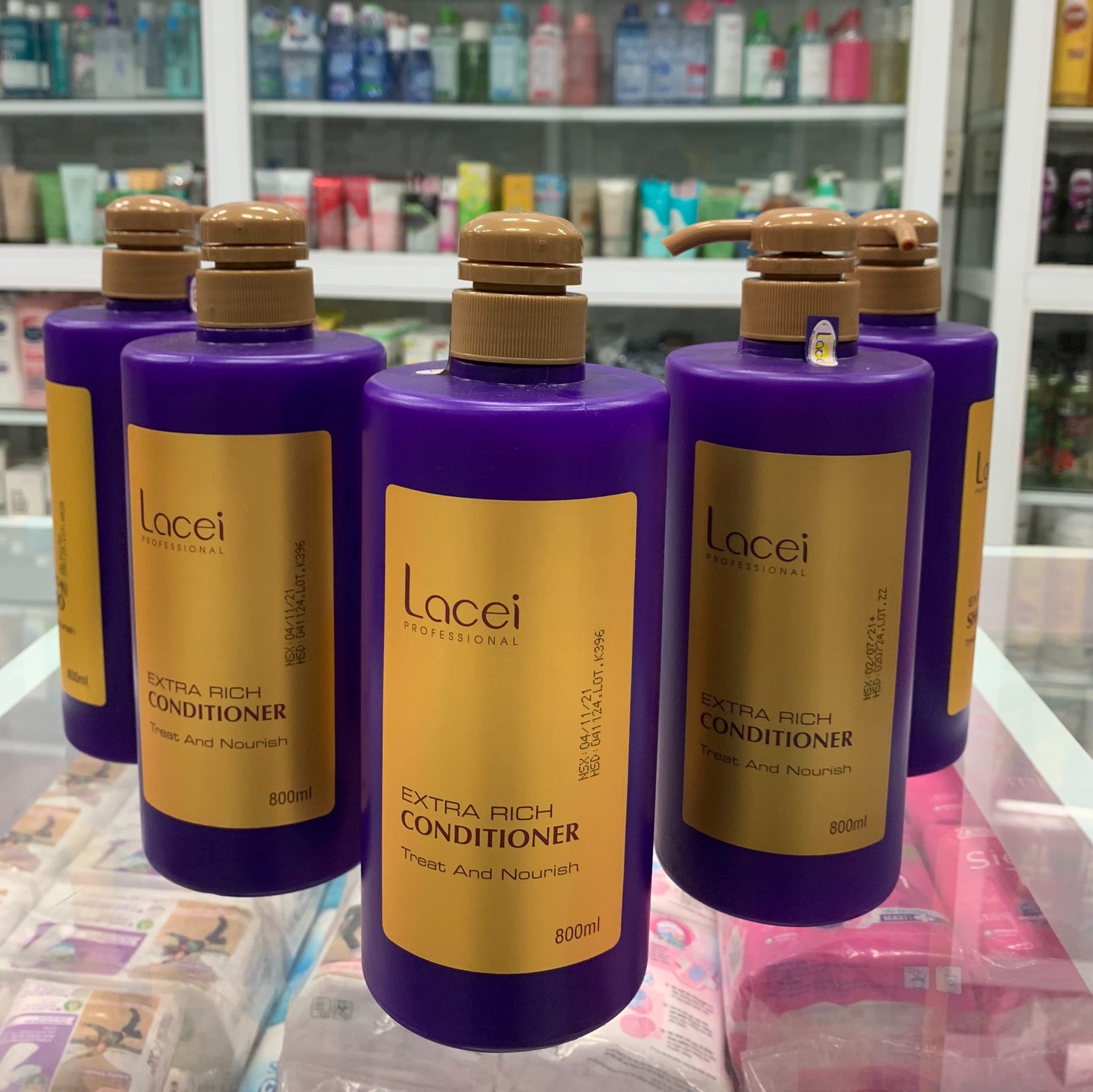[HCM]COMBO DẦU GỘI 800ML VÀ DẦU XÃ LACEI 800ML
