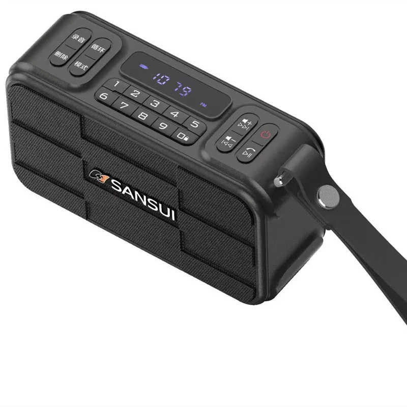 SADA F29 Bluetooth card speaker supports TF U disk playback, FM radio, detachable and one-click recording