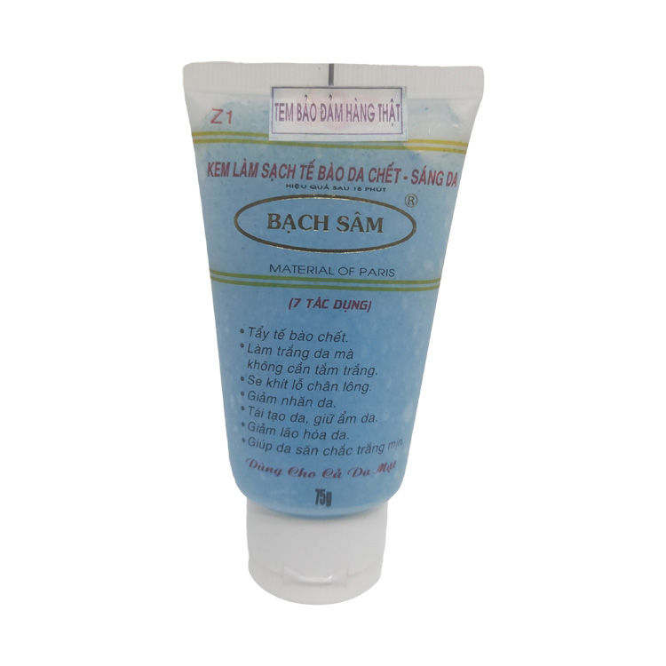 Kem tẩy tế bào chết da mặt Bạch sâm 60ml