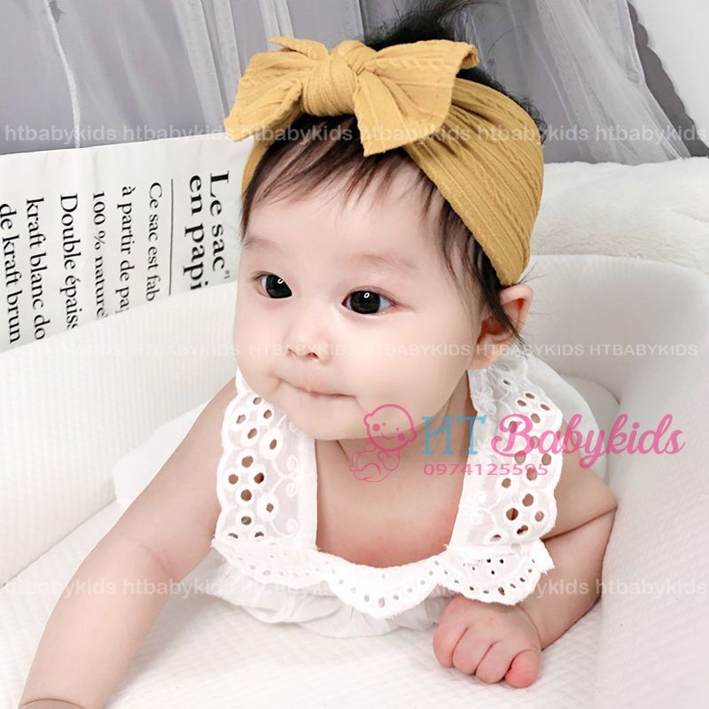 [ MẪU MỚI ] Băng Đô Nơ Len Đáng Yêu Cho Bé