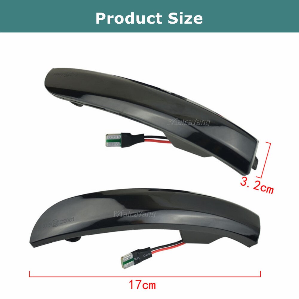For Ford Kuga Ecosport Dynamic Blinker LED Turn Signal Light Side Mirror Indicator Sequential 2013 2014 2015 2016 2017 2018 2019