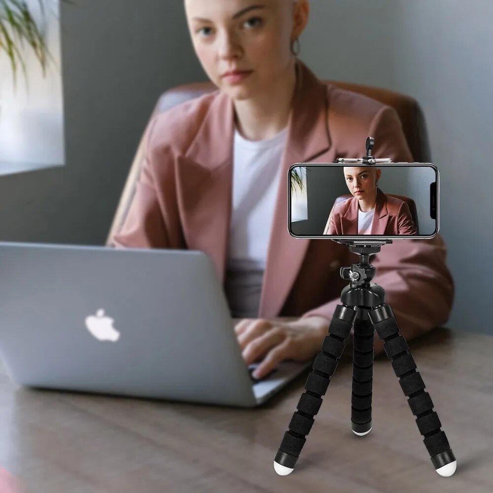 Sponge Tripod Octopus Bracket Universal Phone Sponge Tripod Octopus Sponge Mobile Phone Holder