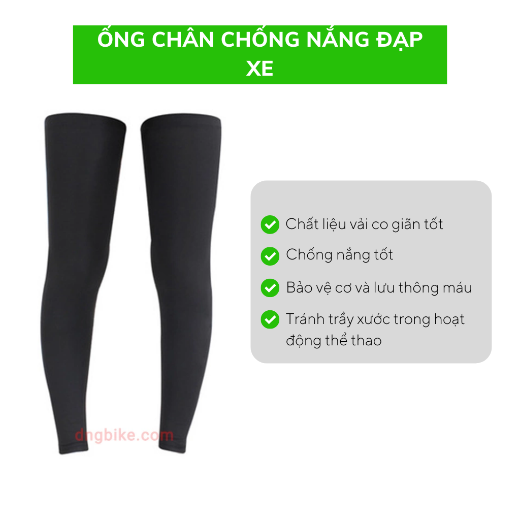 Ống chân chống nắng đạp xe