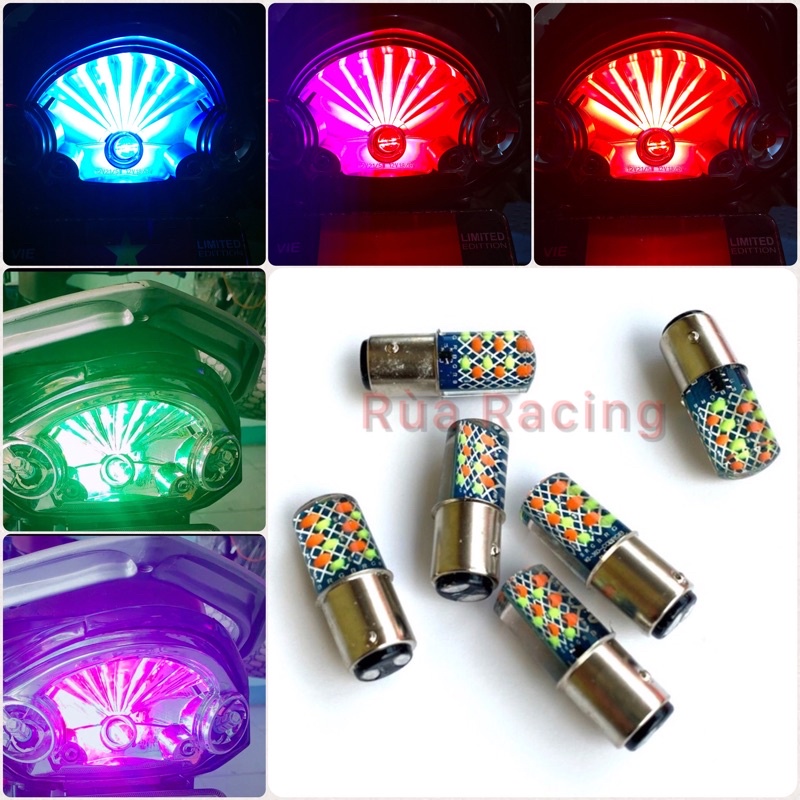 Đèn led hậu, bóng hậu nháy 7 màu phủ silicon s25