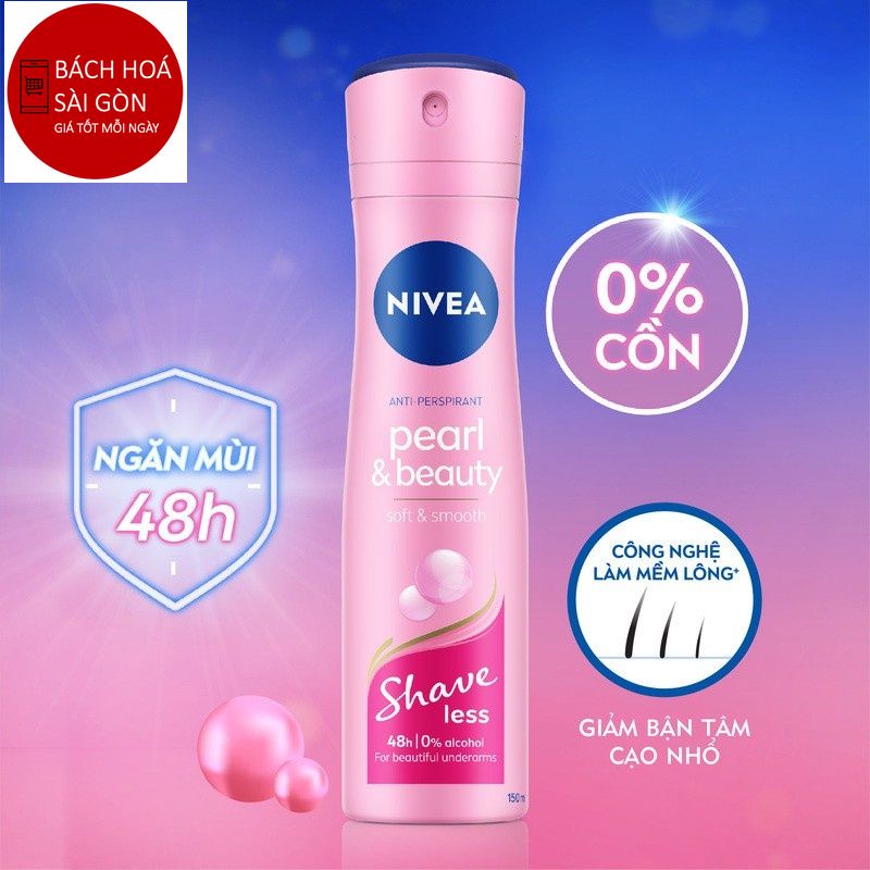 Xịt Ngăn Mùi NIVEA dành cho Nữ, chai 150ml
