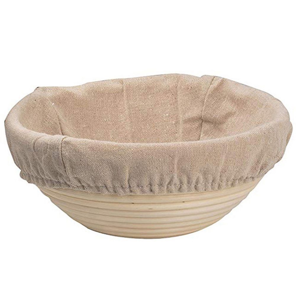 QIEQ MALL Kitchen Supplies Handmade Sourdough Basket Rattan Wicker Bread Proofing Baskets Round Dough Banneton Dougn Rattan Brotform