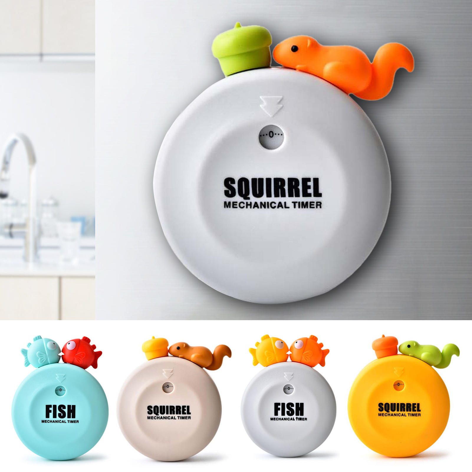 Timer for Kitchen Cute and Exquisite Timer Adorable Cartoon Magnetic Timer No Batteries Needed Perfect Kitchen Cooking Countdown Mechanical Timer for Your Home Grab Yours