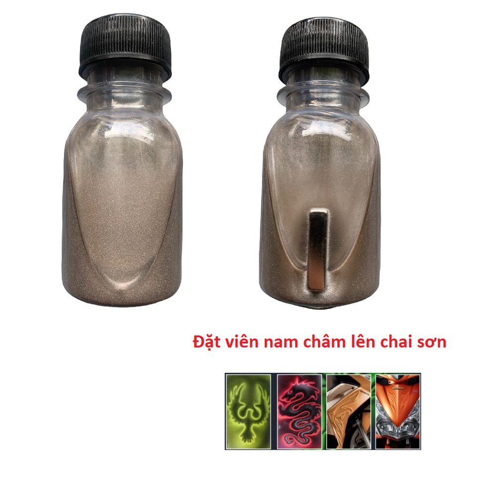 50g sơn từ tính tạo hình 3d màu xám bạc