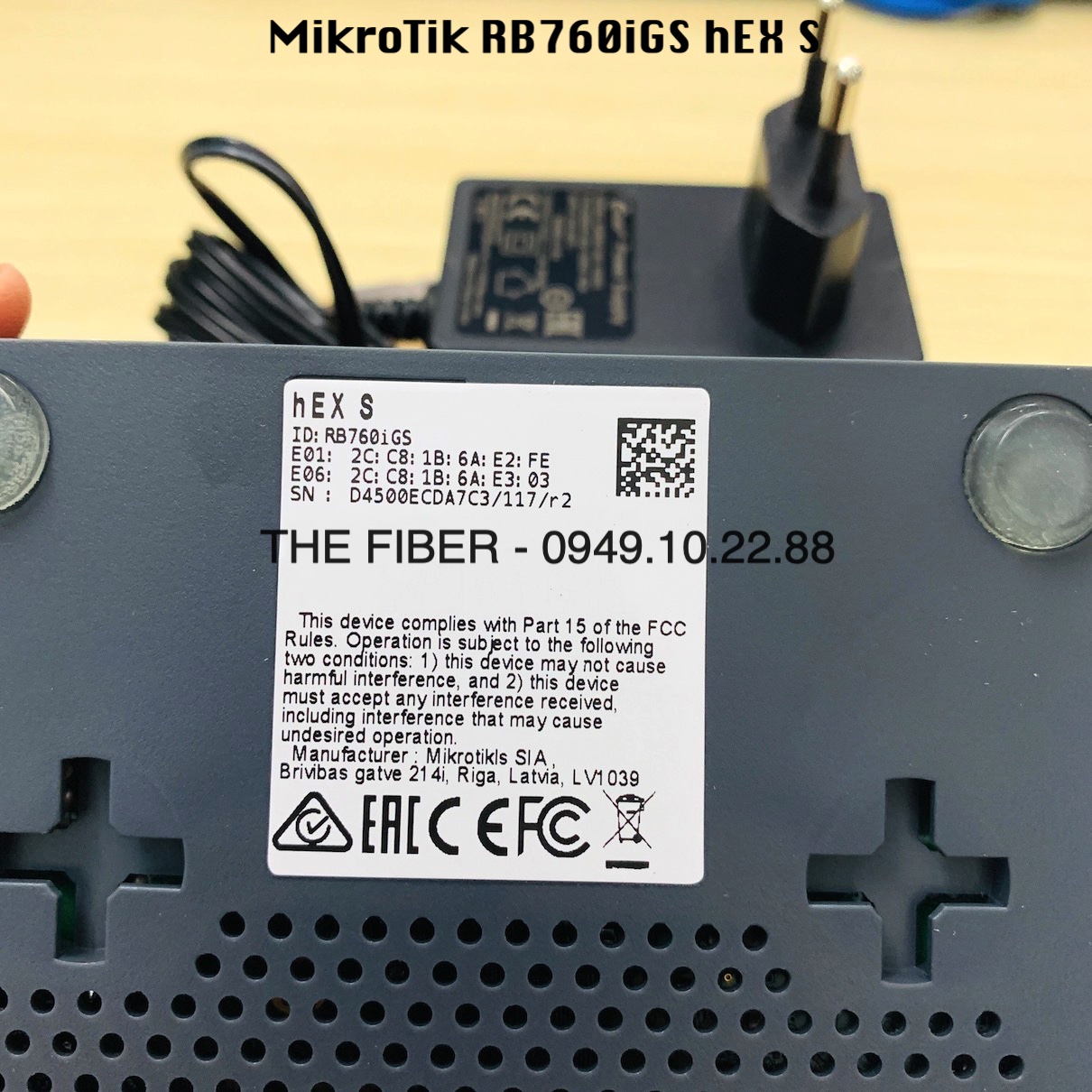 Thiết bị Router MikroTik RB760iGS hEX S