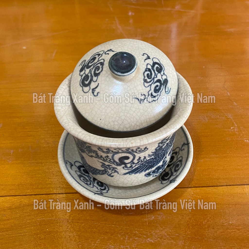 Bát Sâm (chén Sâm, chén Khải) thờ Bát Tràng, Bát Trà Sâm men rạn phỏng cổ