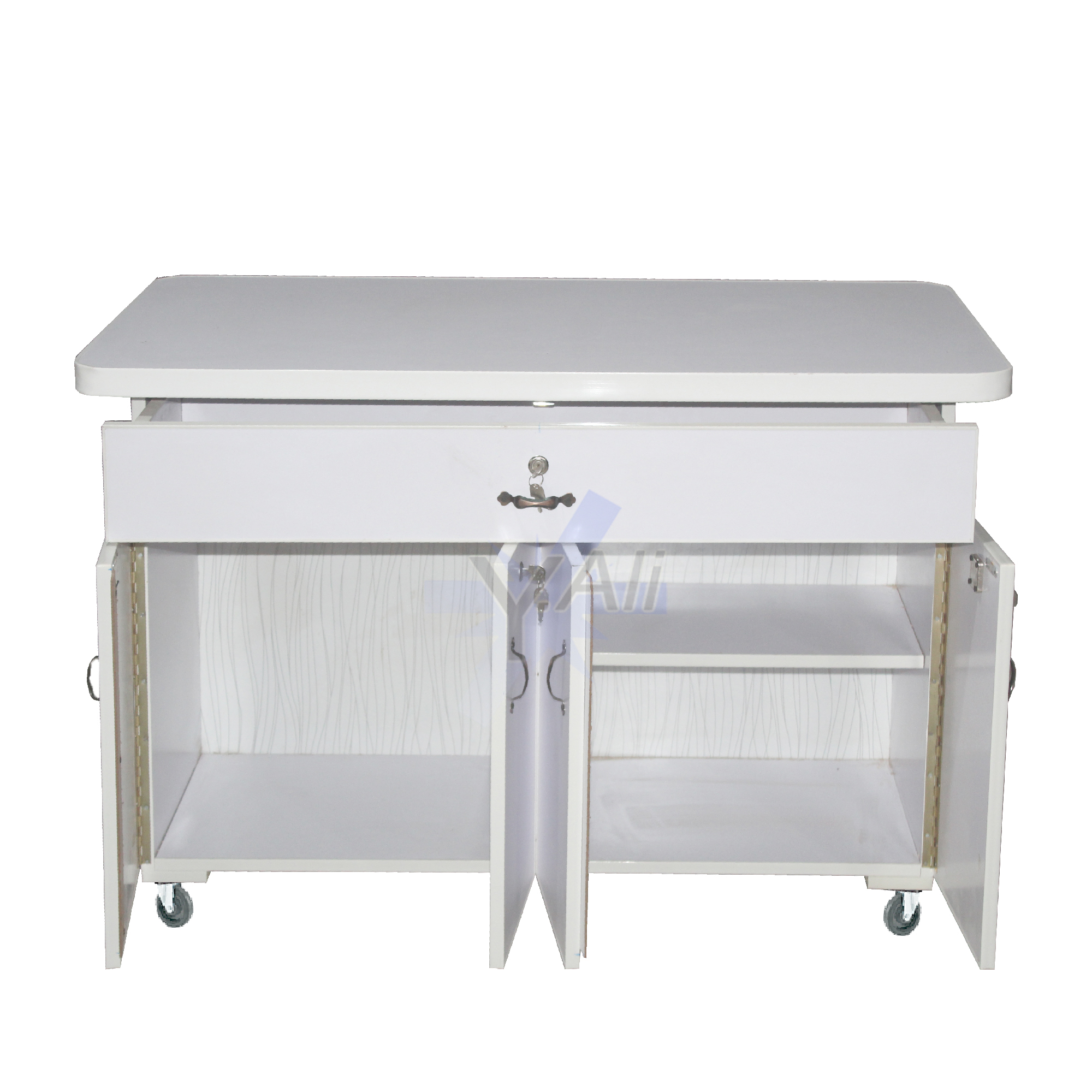 White%20IS13%204%20feet%20Wooden%20four%20Door%20Large%20Drawer%20Iron%20Stand%20-%20Iron%20board%20Iron%20table%20cabinet%20cupboard%20-%20Image%203
