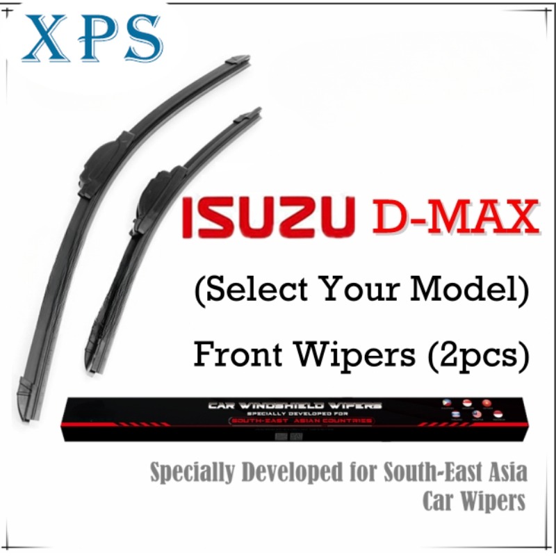 Xps isuzu dmax wiper blade set/pair for 2002-2023 d-max dmx at/mt pickup car front window wipers by wifer