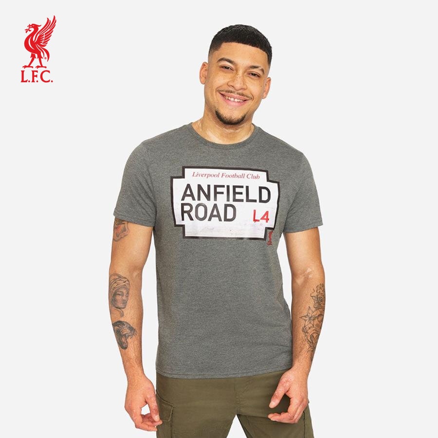 Lfc áo thun thể thao nam anfield road s23an01