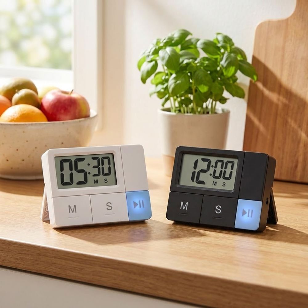 Portable Visual Display Electronic Kitchen Timer Self Discipline Silent ...