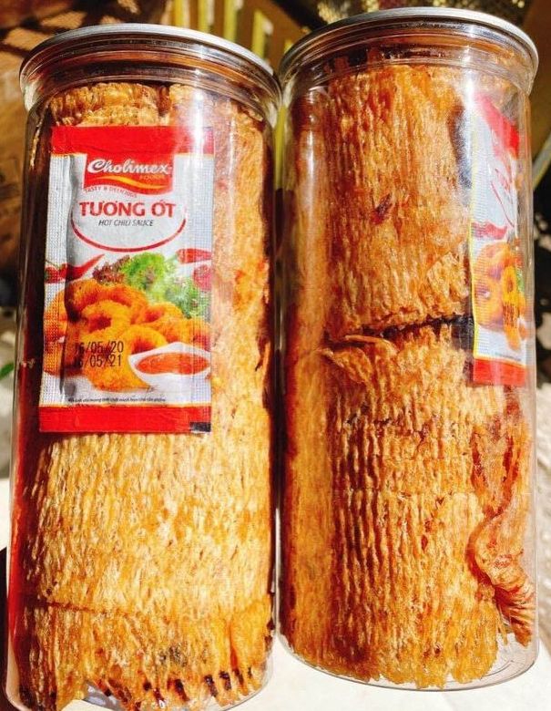 Mực cán tẩm gia vị - hủ 200gr  - thơm dai