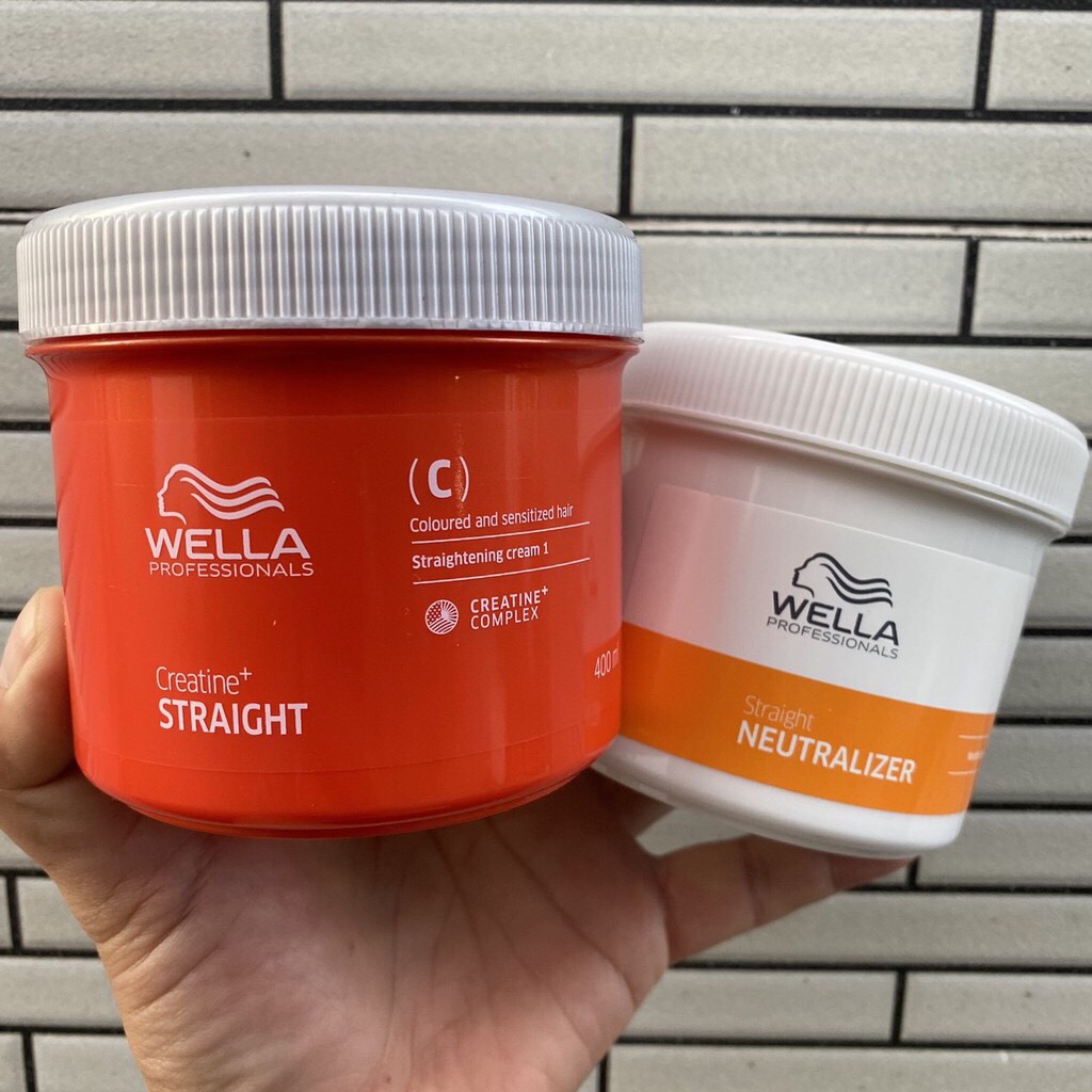 [HCM]Bộ Kem Duỗi Tóc Wella Creatine Straight 100ml X2 ( Mới)