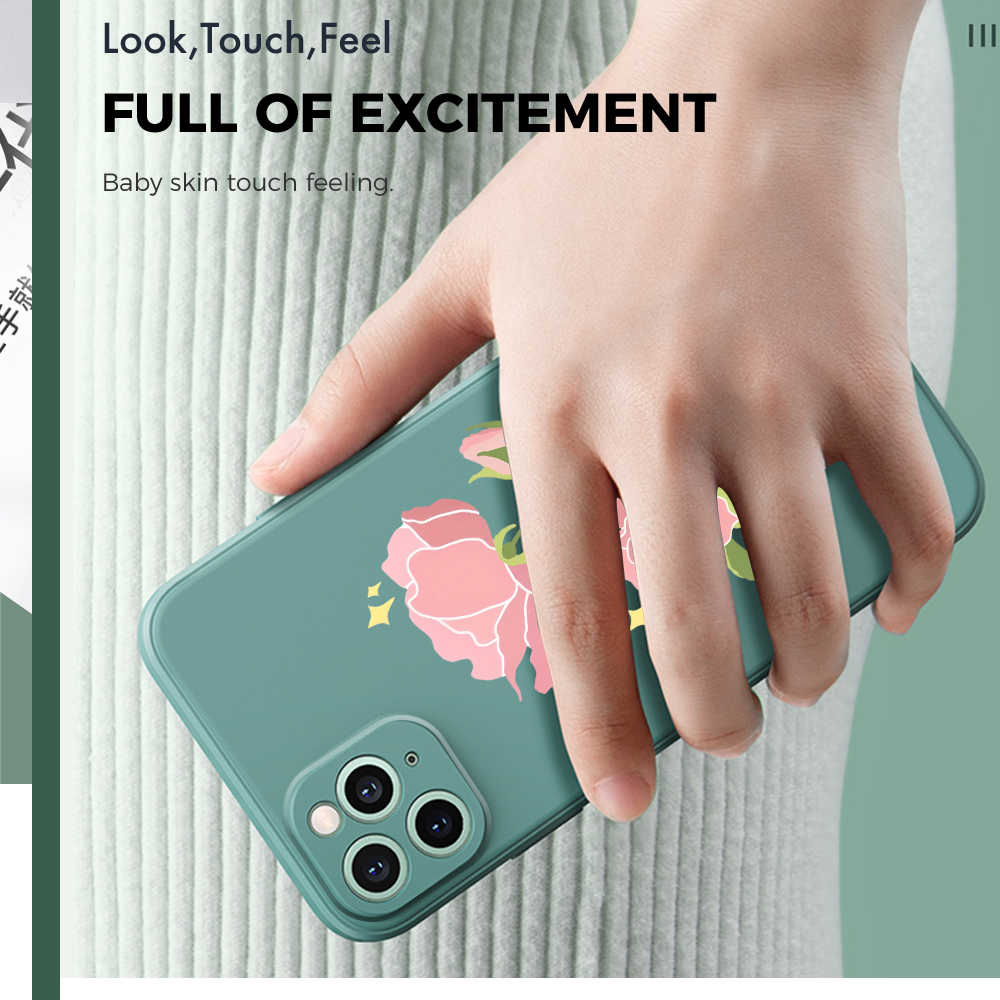 For Samsung Note8 Back Cover Flowers Print Phone Case Multicolor Liquid Silicone Mobile Cover. 