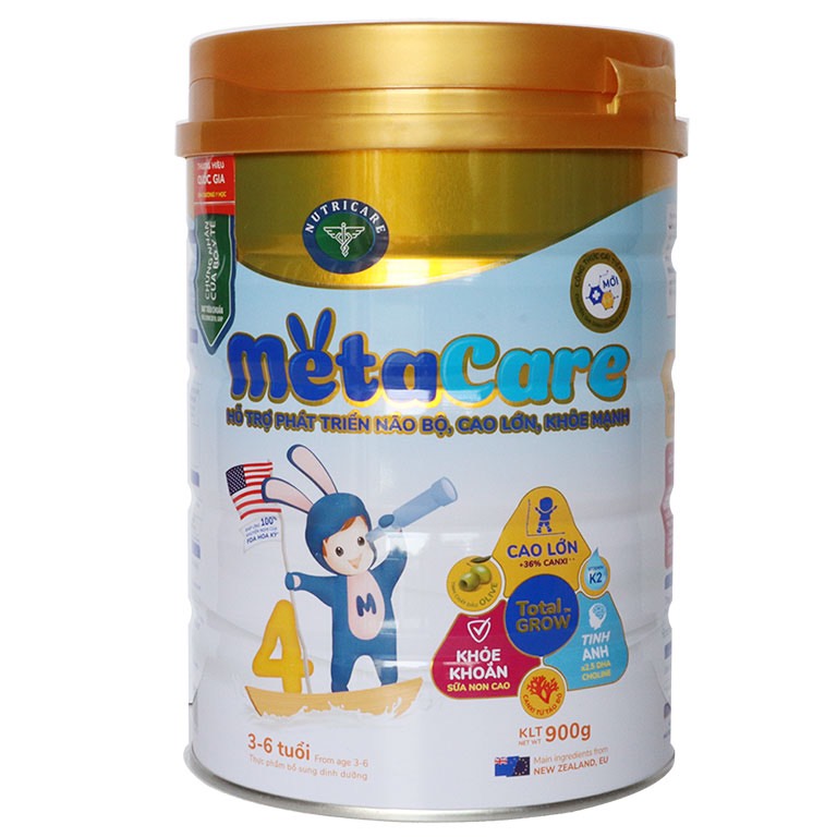 (Date mới) Sữa Metacare số 1,2,3,4 900g